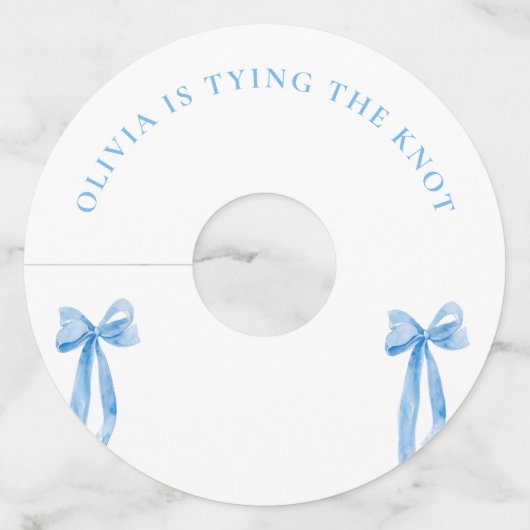 ダスティーブルーの彼女がついに結婚する バチェロレッテ ワイングラスタグ (正面)