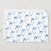 ダスティーブルーの彼女が結婚する ブライダルシャワー サンキューカード (裏面)