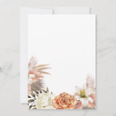 ダスティーブルーの桃の結婚式の招待状 招待状 (裏面)