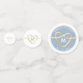 ダスティーブルーの結婚式 コンフェッティ (正面)