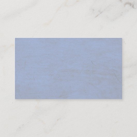 ダスティーブルーの花とゴールドのグリーンウェディング ウェブサイト エンクロージャーカード (裏面)