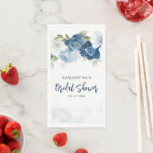 ダスティーブルーの花のブライダルシャワー パーソナライズ (インサイチュ)