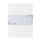 ダスティーブルーの花の水彩ウェディング 招待状ベリーバンド (裏面例)