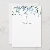 ダスティーブルーの花嫁シャワー（紫藤の花） 招待状 (裏面)