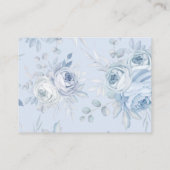 ダスティーブルーの花柄おむつくじ エンクロージャーカード (裏面)