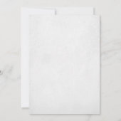 ダスティーブルーの花柄のレトロなラブハートウェディング 招待状 (裏面)