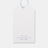 ダスティーブルーの花柄「ありがとう」 ギフトタグ (裏面)