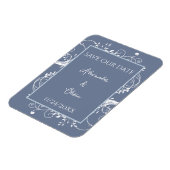 ダスティーブルーの花火日付磁石を除く マグネット (左側)