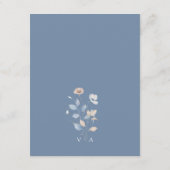 ダスティーブルーの花 エンクロージャーカード (裏面)