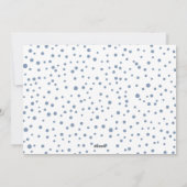 ダスティーブルーのJoy クリスマスの花輪の写真 シーズンカード (裏面)