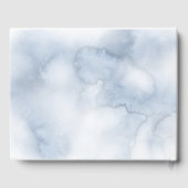 ダスティーブルーアンド赤面ビーチ結婚式 ゲストブック (裏面)