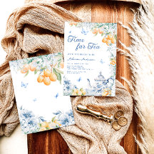 ダスティーブルーガーデンティーパーティーレモン ブライダルシャワー