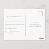 ダスティーブルーガーデンフラワー・返信カード ポストカード (裏面)