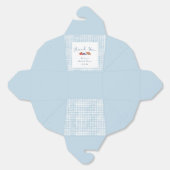 ダスティーブルーギンガム ブランシュ ブライダルシャワー 感謝 フェイバーボックス (見開き)