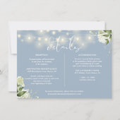 ダスティーブルーグリーンウェディングの詳細情報 招待状 (正面)