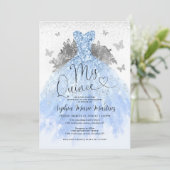 ダスティーブルーシルバードレス ミス キンセ キンセアニェラ 招待状 (スタンド正面)