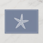 ダスティーブルースターフィッシュ結婚の座席表 プレイスカード (裏面)