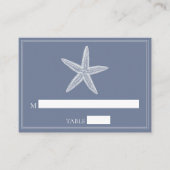 ダスティーブルースターフィッシュ結婚の座席表 プレイスカード (正面)