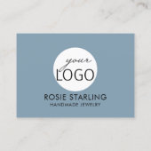 ダスティーブルーハンドメイドジュエリー事業アフターケア 名刺 (裏面)