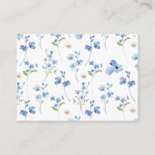 ダスティーブルーパール&プロセッコカスタムブライダルシャワー エンクロージャーカード (裏面)