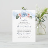 ダスティーブルービーチウェディングのゲスト情報 エンクロージャーカード (スタンド正面)