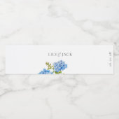 ダスティーブルーフローラアジサイ結婚ズイベント ペットボトルラベル