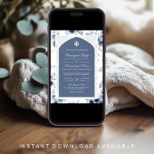 ダスティーブルーフローラアナンドKarajパンジャビシーク結婚ズ 招待状