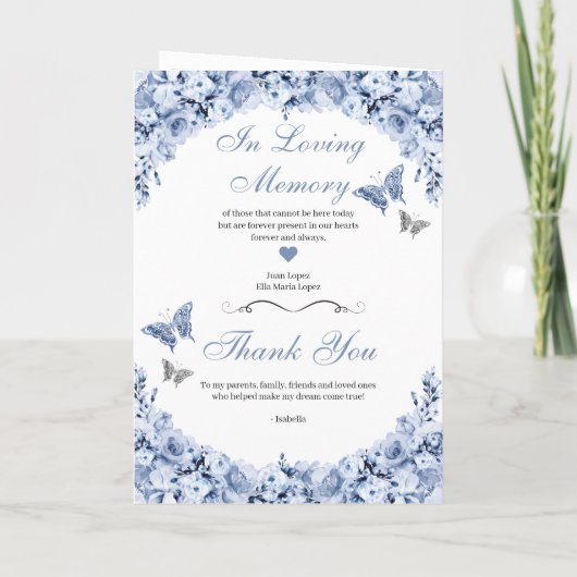 ダスティーブルーフローラキンセアニェラティアラ蝶 プログラム (裏面)