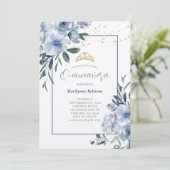 ダスティーブルーフローラキンセニェラ招待状 招待状 (スタンド正面)