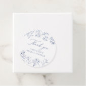 ダスティーブルーフローラシノワセリーブライダルシャワー フェイバータグ (インサイチュ)