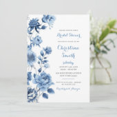 ダスティーブルーフローラシノワセリーブライダルシャワー 招待状 (スタンド正面)