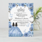 ダスティーブルーブルフローラバタフライツインガールキンセアニェラ 招待状 (スタンド正面)