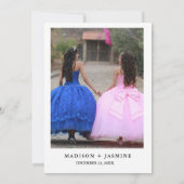 ダスティーブルーブルフローラバタフライツインキンセアニェラ 招待状 (裏面)