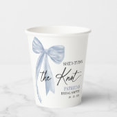 ダスティーブルーボウ 彼女は結婚する ブライダルシャワー 紙コップ (正面)