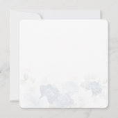 ダスティーブルーボタニカルグリーンブライダルシャワー 招待状 (裏面)