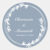 ダスティーブルーリーフ ラウンドシール (正面)