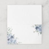 ダスティーブルーローズのウェディングプレースカード プレイスカード (外部開封)