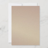 ダスティーブルーローズゴールドピンクフラワーウェディング 招待状 (裏面)