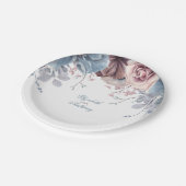 ダスティーブルーヴェフローラ結婚ズ ペーパープレート (アングル)