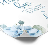 ダスティーブルー何かブルーミモザバー ポスター (角)