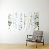 ダスティーブルー水彩ユーカリ, Col. 3:14 タペストリー (インサイチュ(横))