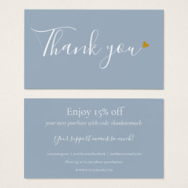 ダスティーブルー お買い物感謝割引カード