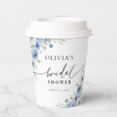 ダスティーブルー アイボリー ウェディングシャワー ペーパーカップ (裏面)