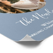 ダスティーブルー ウェディングバー シグネチャーカクテル フォト ポスター (角)