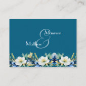 ダスティーブルー ウェルカム ギフトバッグ&バスケット プレイスクカード エンクロージャーカード (裏面)