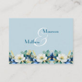 ダスティーブルー ウェルカム ギフトバッグ＆バスケット プレースカード エンクロージャーカード (裏面)