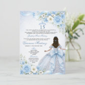 ダスティーブルー キンセアニエラ 15歳 誕生日 クラウン 招待状 (スタンド正面)