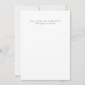 ダスティーブルー コーラル フラワー ウェディング 招待状 お手頃 (裏面)