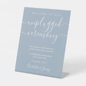 ダスティーブルー シグネチャースクリプト アンプラグドセレモニー 台座サイン (正面)