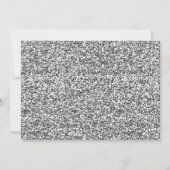 ダスティーブルー シルバー ピンク フラワー ウェディング セーブザデート (裏面)